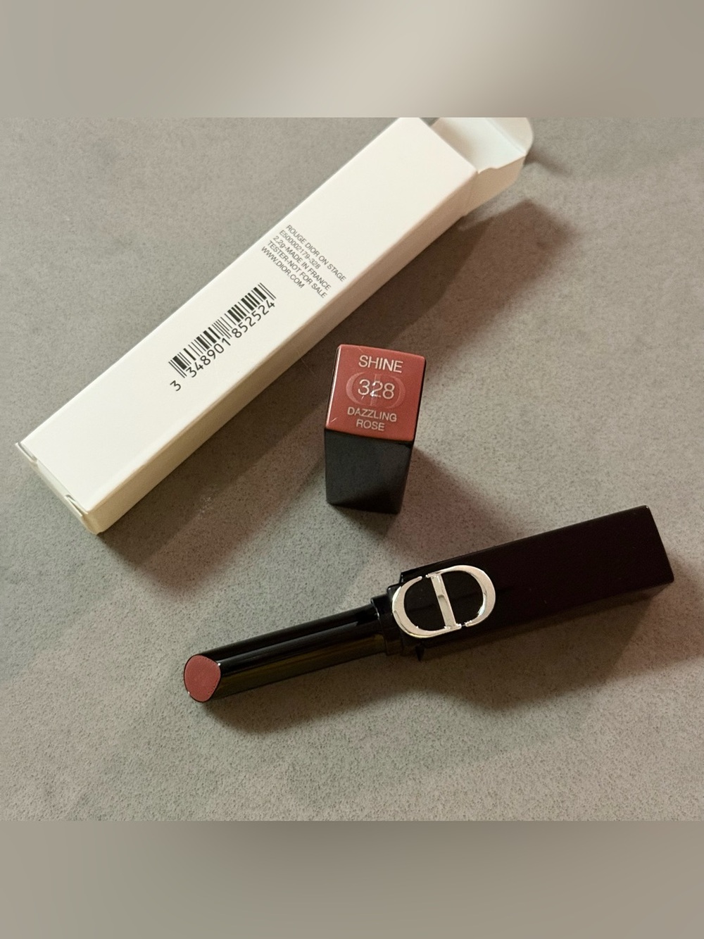 328 Dazzling Rose Rouge Dior on Stage Lipstick Shine